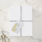 エレガント金ゴールドピーコック結婚の感謝のギフトラベル ギフトタグ (より糸付き)