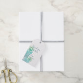 エレガント金ゴールドピーコック結婚の感謝のギフトラベル ギフトタグ (より糸付き)