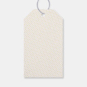 エレガント金ゴールドピーコック結婚の感謝のギフトラベル ギフトタグ (裏面)