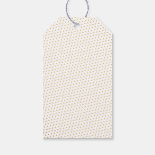 エレガント金ゴールドピーコック結婚の感謝のギフトラベル ギフトタグ (裏面)