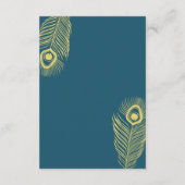 エレガント金ゴールドピーコ結婚ックのゲスト情報 エンクロージャーカード (裏面)