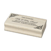 エレガント金ゴールドフィ結婚リグリー差出人住所 ラバースタンプ (スタンプ)