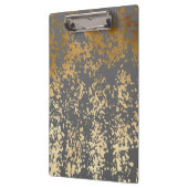 エレガント金ゴールドフェイクと灰色の筆跡 クリップボード (左)