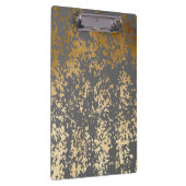 エレガント金ゴールドフェイクと灰色の筆跡 クリップボード (右)