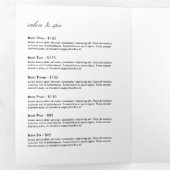 エレガント金ゴールドフェイクドラゴンフライDuo Taupeパンフレット 三つ折りカード (内部最初)