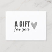 エレガント金ゴールドフェイクハート美しいギフト証明書 割引カード (正面)