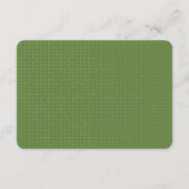 エレガント金ゴールドフェイクパームツリーゲスト詳細 |緑 エンクロージャーカード (裏面)