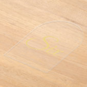 エレガント金ゴールドフェイク箔アーチアクリルテーブル番号 アクリル招待状 (レイダウン)