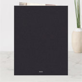 エレガント金ゴールドフェイク金属フローラ写真結婚の サンキューカード (裏面)