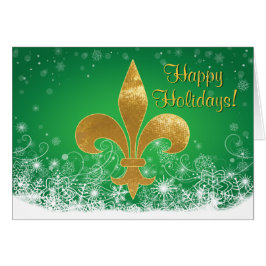 エレガント金ゴールドフルーアグリーンホリデー