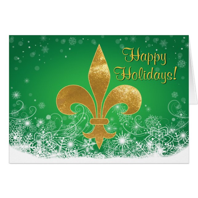 エレガント金ゴールドフルーアグリーンホリデー (正面横)