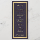 エレガント金ゴールドフレモダン結婚ーム メニュー (正面)