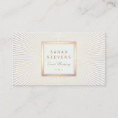 エレガント金ゴールドフレームイベントプランナーグラマラス 名刺 (正面)