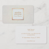 エレガント金ゴールドフレームイベントプランナーグラマラーシック 名刺 (正面/裏面)