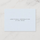 エレガント金ゴールドフレ淡い色のームほこりっぽい青葉い エンクロージャーカード (裏面)