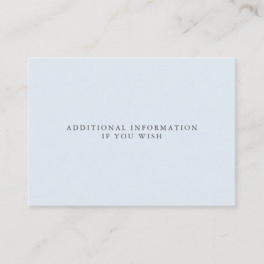 エレガント金ゴールドフレ淡い色のームほこりっぽい青葉い エンクロージャーカード (裏面)