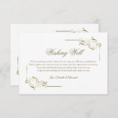 エレガント金ゴールドフレ結婚ーム エンクロージャーカード (正面/裏面)