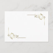 エレガント金ゴールドフレ結婚ーム エンクロージャーカード (裏面)