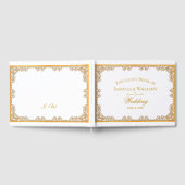 エレガント金ゴールドフレ結婚ーム ゲストブック (全面)