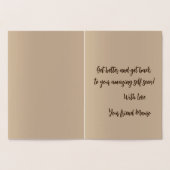 エレガント金ゴールドフローラのスタイル設定が実在良い 箔カード (内部)