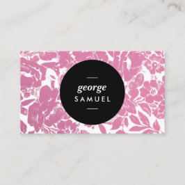 エレガント金ゴールドフローラはっきりしたデザイン 名刺