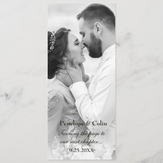 エレガント金ゴールドフローラライブラリのブックカ結婚バー メニュー (裏面)