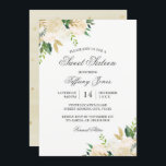 エレガント金ゴールドフローラ水色Sweet sixteen 招待状<br><div class="desc">sweet sixteenエレガント招待状は、金ゴールド、クリーム、レモン、緑の色合いのソフトフローラ水カラーデザインを特徴とする。グレークラシックのスタイル文字は完全にすることができパーソナライズされたる。</div>