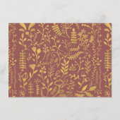 エレガント金ゴールドフローラ結婚リース詳細 エンクロージャーカード (裏面)