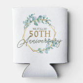 エレガント金ゴールドフローラ50結婚周年記念 缶クーラー (裏面)