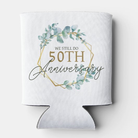 エレガント金ゴールドフローラ50結婚周年記念 缶クーラー (裏面)