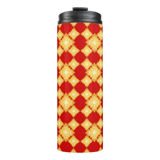 エレガント金ゴールドフローラ タンブラー (正面)