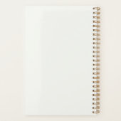 エレガント金ゴールドフローラ（週単位/月単位） プランナー手帳 (裏面)