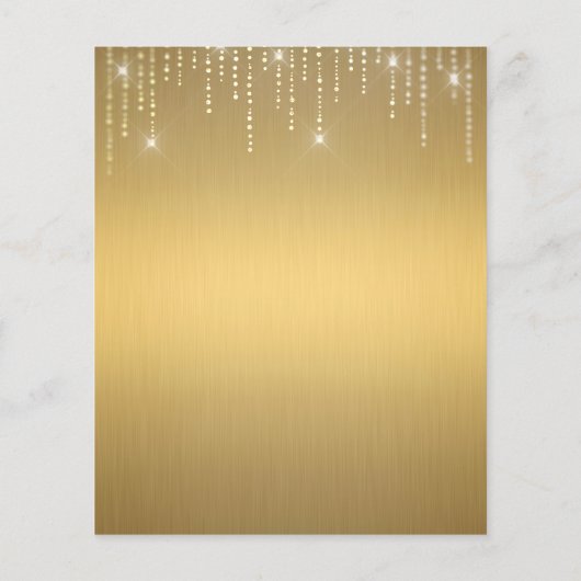 エレガント金ゴールドフ空白のァイ チラシ (裏面)