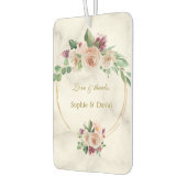 エレガント金ゴールドブクラシックルーフローラ誕生日 カーエアーフレッシュナー (左)