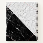 エレガント金ゴールドブラシストロークプロフェッショナルプランナー ノートブック (裏面)