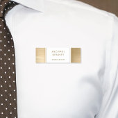 エレガント金ゴールドブラシ仕上げ金属事業 名札