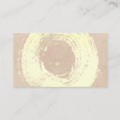 エレガント金ゴールドブラシ付き円 |テクスチャの背景 名刺 (裏面)