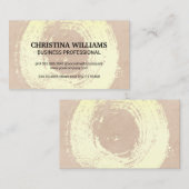 エレガント金ゴールドブラシ付き円 |テクスチャの背景 名刺 (正面/裏面)