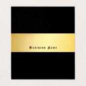 エレガント金ゴールドブラックテンプレートクラシックプロフェッショナル 名刺 (外部フラット)