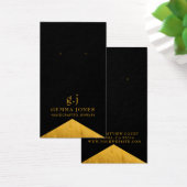 エレガント金ゴールドブラックフェイクフォイルジュエリー表示カード (デスク)