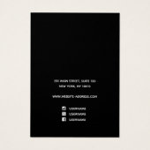 エレガント金ゴールドブラックフローラスクリプトフォントイヤリング (裏面)