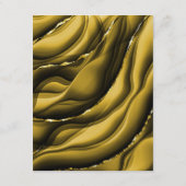 エレガント金ゴールドブラックフローラ結婚詳細 エンクロージャーカード (裏面)