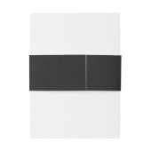 エレガント金ゴールドブラック結婚の花 招待状ベリーバンド (裏面例)