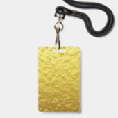 エレガント金ゴールドブラックVIPすべてのアクセス誕生日   バッジ (裏面（ネックストラップ付）)