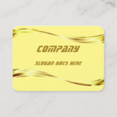 エレガント金ゴールドプロフェッショナル名刺 名刺 (正面)