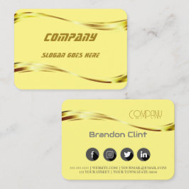 エレガント金ゴールドプロフェッショナル名刺 名刺