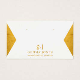 エレガント金ゴールドホイフェイクルジュエリー表示カード