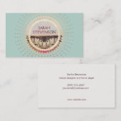 エレガント金ゴールドホライゾンカントリー自然 名刺 (正面/裏面)