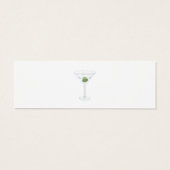 エレガント金ゴールドホワイトバー結婚のドリンク券 (裏面)