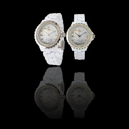 エレガント金ゴールドホワフェイクイト大理石カスタム 腕時計